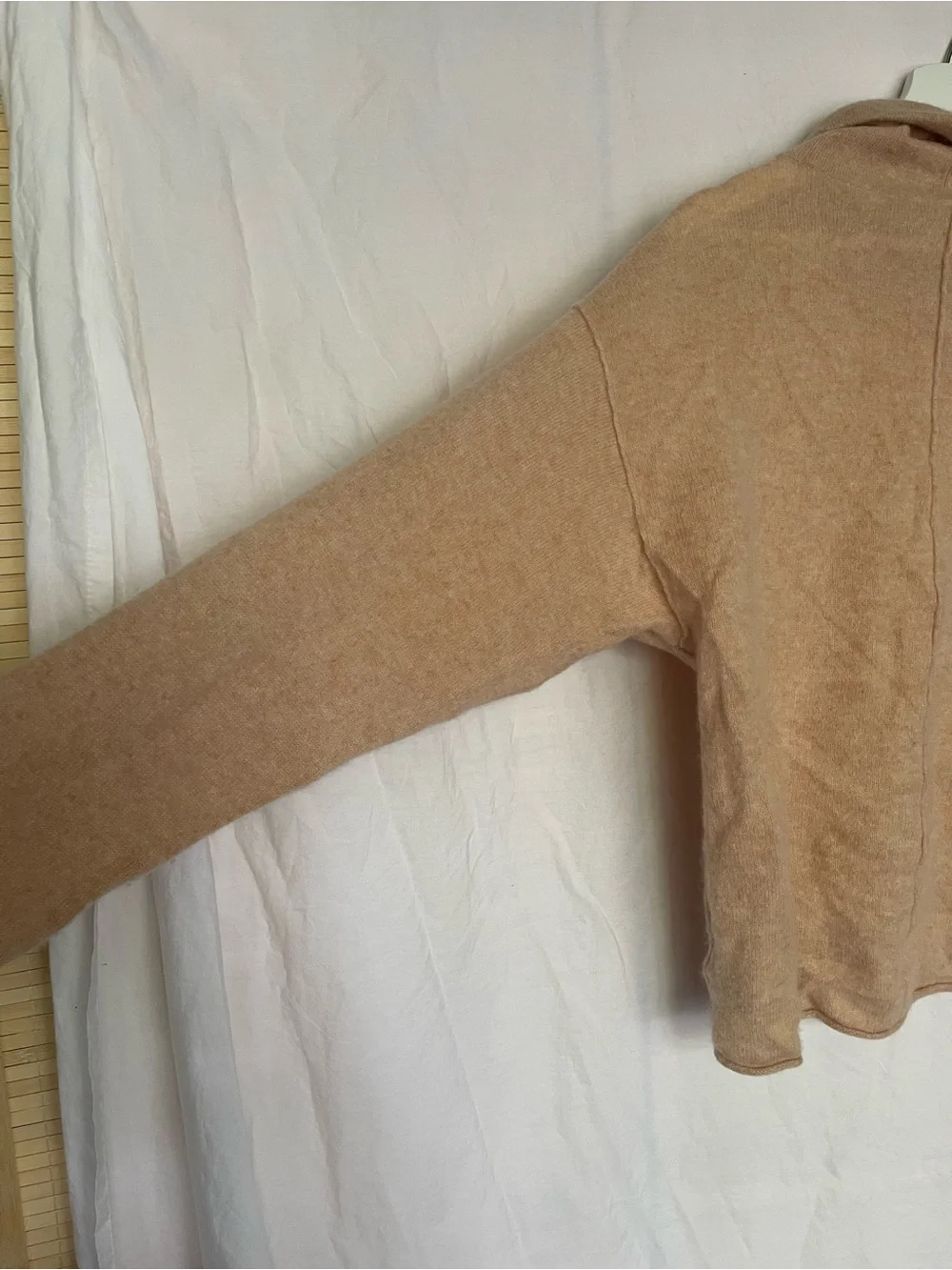 Free People Cashmere Cowl Neck Sweater Soft Cropped Pullover Size S Boho Chic